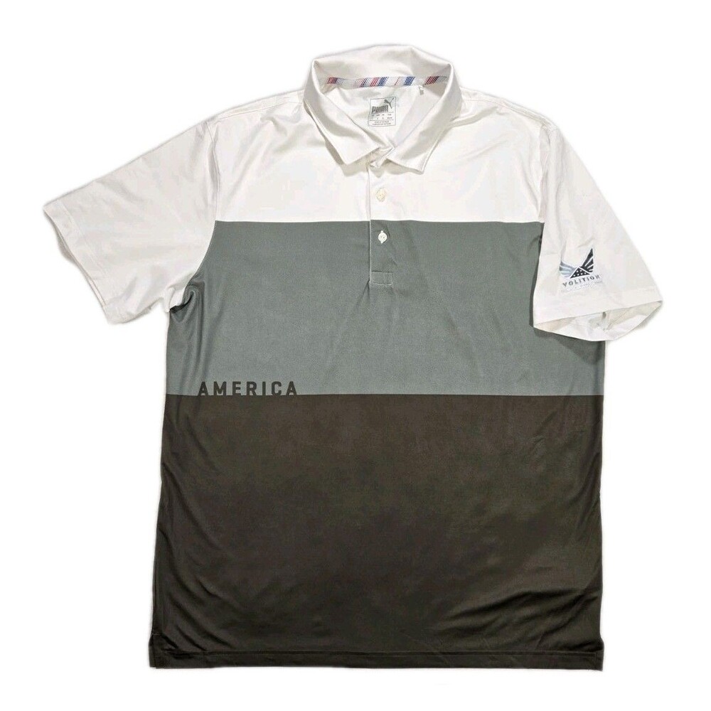 Puma Volition America Short Sleeve Polo Shirt Large